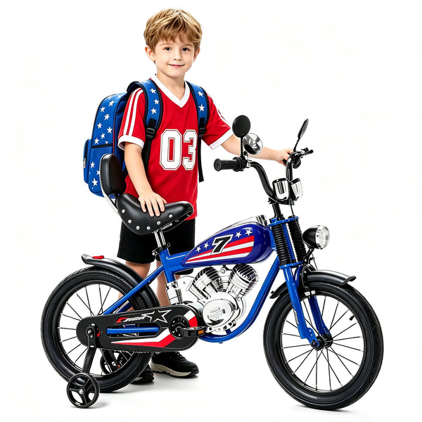 ICEELF 16 inch Kids Bike for Boys & Girls Ages 2-9, Bicycle with Training Wheels, Multi Color