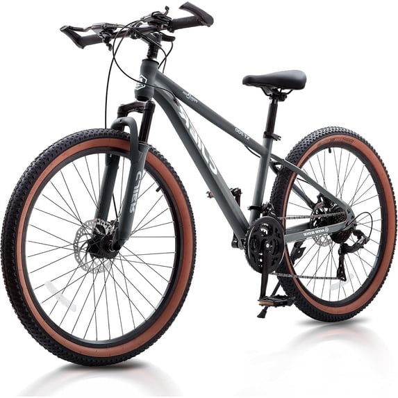 NEORIVER 20 Inch Kids Mountain Bike, 21-Speed Bikes for Boys with Disc Brakes, Suspension Fork & Tool-Free Assembly