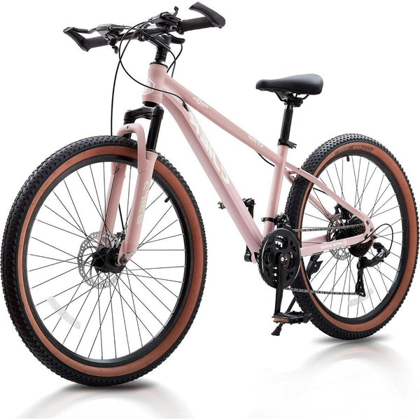Pipleo 20 Inch Kids Mountain Bike, 21-Speed Bikes for Boys with Disc Brakes, Suspension Fork & Tool-Free Assembly