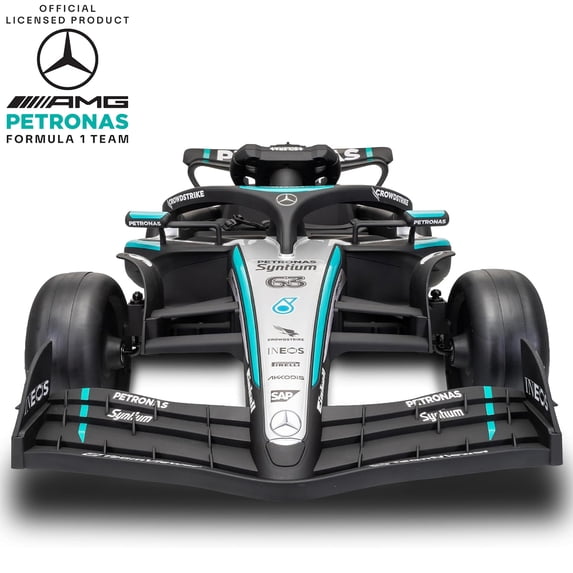 Licensed Mercedes-AMG F1 W16 24V Electric Go Car for Kids, Featuring Powerful 200W Motor, LED Lights & Music, Spring Suspension System, and Durable Tires