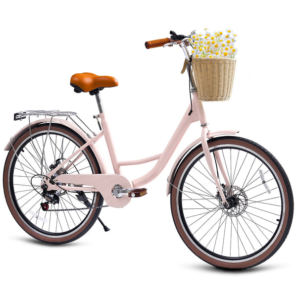 Akaber 24 Inch Beach Cruiser Bike for Women