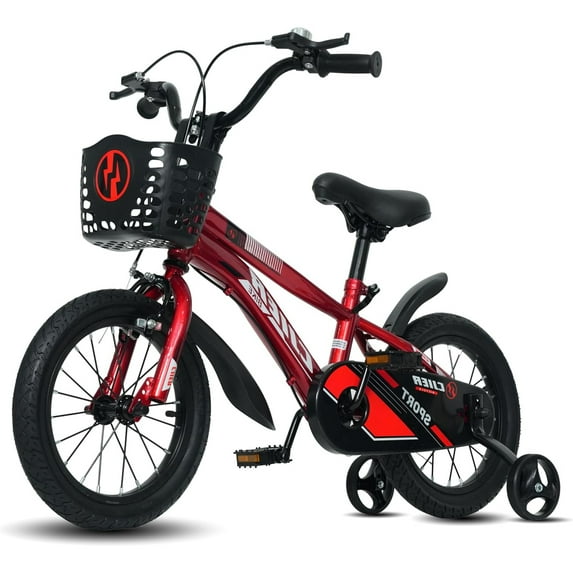 NEORIVER 16" Kids Bikes for Girls and Boys, Kids' Bicycles with Training Wheels, Ages 4-8 Years