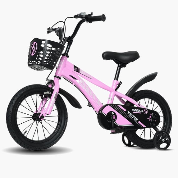 NEORIVER 16" Kids Bikes for Girls and Boys, Kids' Bicycles with Training Wheels, Ages 4-8 Years