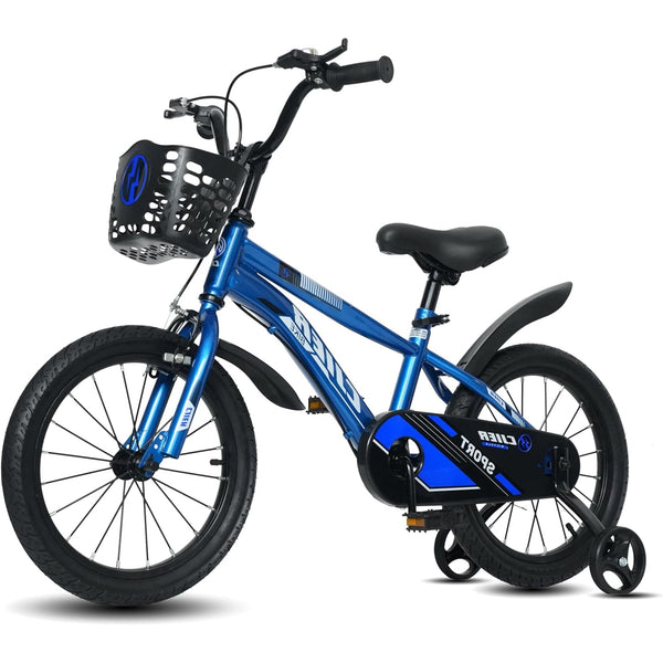Pipleo 16" Kids Bikes for Girls and Boys, Kids' Bicycles with Training Wheels, Ages 4-8 Years