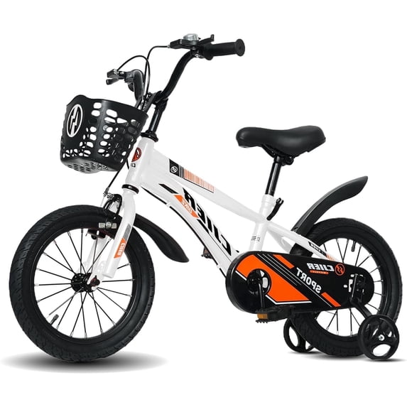 NEORIVER 16" Kids Bikes for Girls and Boys, Kids' Bicycles with Training Wheels, Ages 4-8 Years