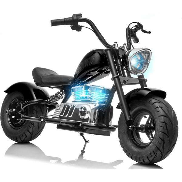 Pipleo 24V 250W Kids Electric Dirt Bike - 12.5 MPH, 10 Mi Range, Dual Suspension & Disc Brake, All-Terrain Off-Road Motorcycle for Ages 8-14, 176 lbs Capacity, Twist Throttle