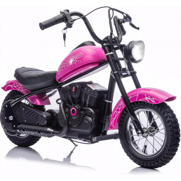Pipleo 24V Kids Electric Dirt Bike - 15MPH, 150lb Capacity, 250W Motor, Pro Suspension & Twist Throttle, Birthday Gifts for Boys & Girls Ages 8-14