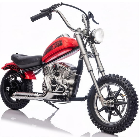 Pipleo 36V Kids Electric Dirt Bike - 350W Motor, 13.6MPH & 150lb Max, Rear Suspension & Twist Throttle, Off-Road Motorcycle Gift for Boys Girls Ages 8-14