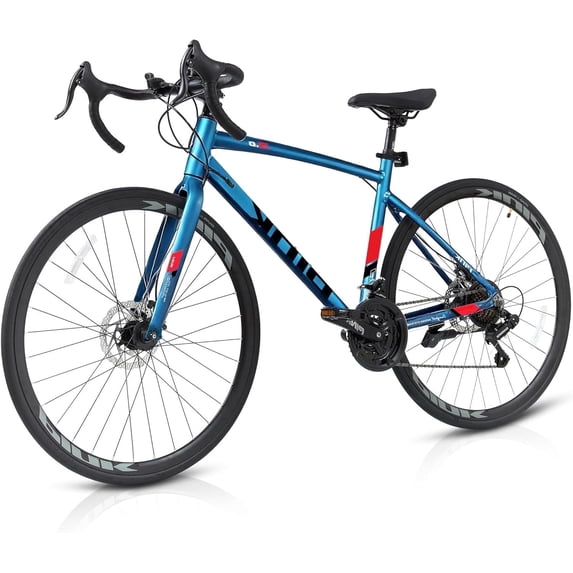 NEORIVER Men's 700C 21-Speed Road Bike, Shimano Gears & Aluminum Frame - Urban Commuter Hybrid