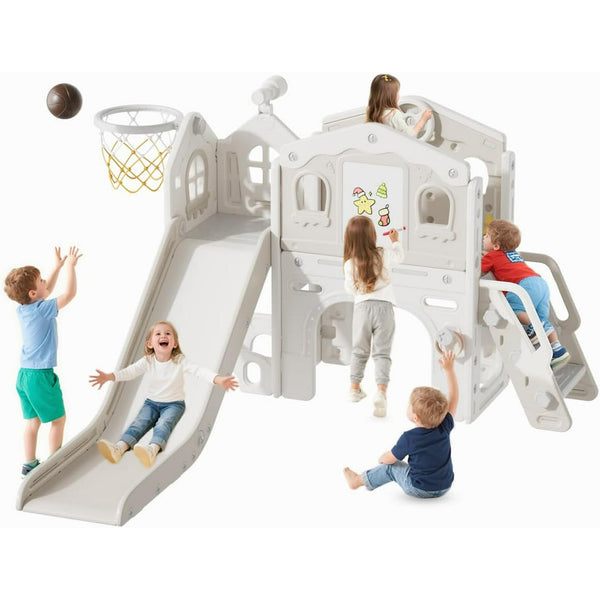 Wanan 11 in 1 Toddler Slide Set, Kids Indoor Outdoor Playset for Toddlers Age 1-3, Toddler Climbers