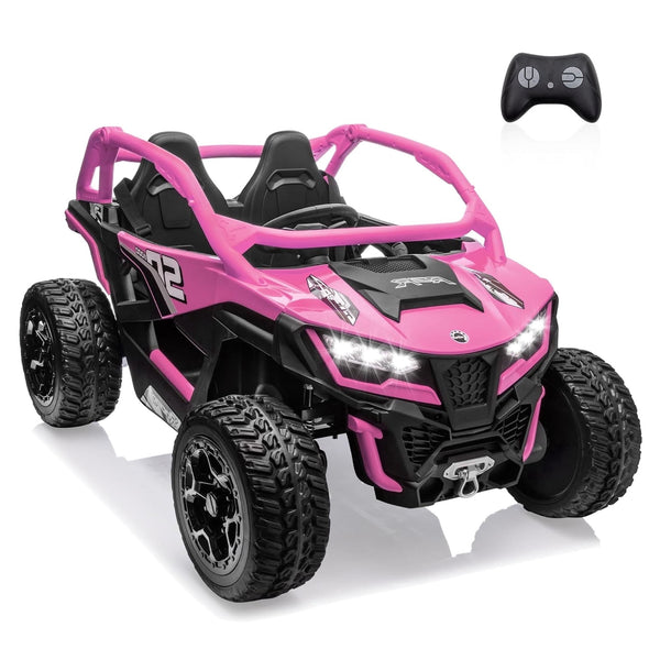 24V 10AH 2 Seater Electric Ride on Car for Kids with Remote Control, Akaber 4WD/AWD Ride on Toys for Kids 3-10 Years