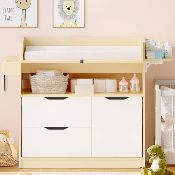 Wanan Baby Changing Table Dresser with 3 Drawers and 1 Storage Shelves