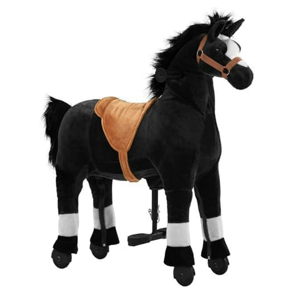 Wanan Ride on Horse for Big Kids, Horse Ride on Toy for 4 to 9 Years Old, (35.43'' Height) Riding Horse Rider Mechanical Walking Action, No Battery or Electricity, Max Load 165LBS