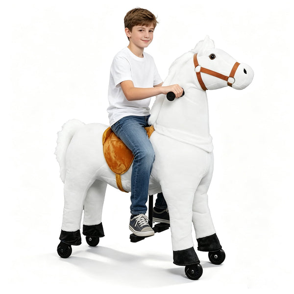 Akaber Ride on Horse for Big Kids, Horse Ride on Toy for 7 Years Old to Adult, (41.33'' Height) Riding Horse Rider Mechanical Walking Action, No Battery or Electricity, Max Load 187LBS