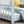 Blue Full Size Wood Floor Bed, Twin Size Low House Playhouse Bed with Headboard and Footboard, Toddler Floor Bed Frame for Boys, Girls, Easy Assembly, No Box Spring Needed