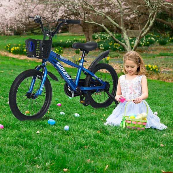 16" Kids Bike for Boys and Girls, Akaber Boys Bicycles with Training Wheels for Kids Ages 4-8, Blue