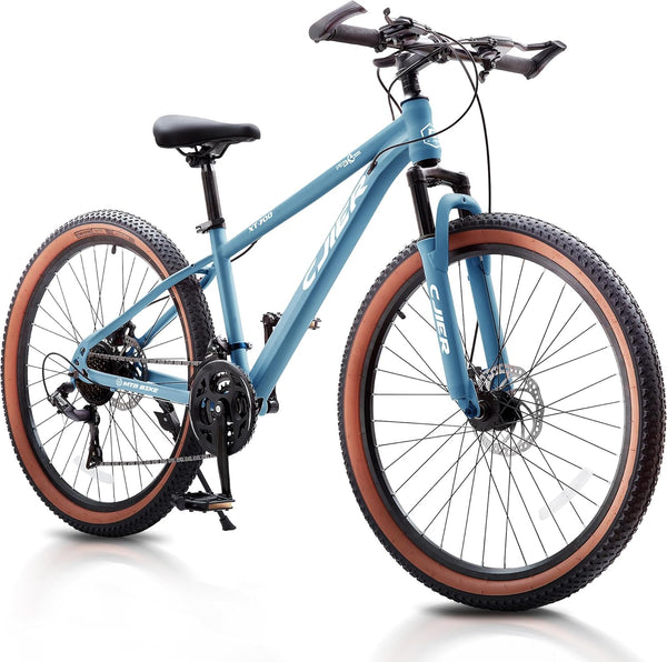 20 inch Kids Mountain Bike, DEYGIA 21 Speed MTB with Internal Cable Routing, Suspension Fork, Dual Disc Brakes - 2.125'' Tires, Easy Assembly