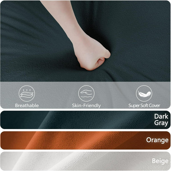 Akaber Modular Sectional Sofa, 107 Inch L Shaped Couch with Movable Storage Ottoman, 25 Inch Deep Seat, Cloud Couches for Living Room, Grayish Green