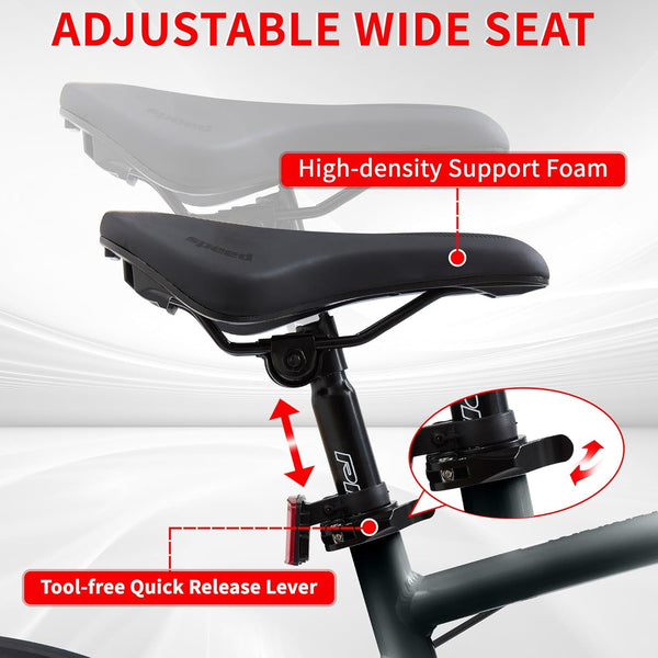 Akaber Road Bike, 700C Hybrid Bike for Men & Women, Adult Bike with 21-Speed Shimano Drivetrain, Lightweight Aluminum Frame, Commuter Bicycle