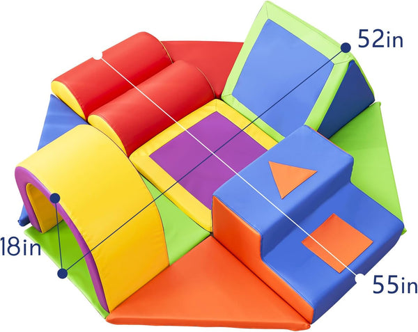 Foam Climbing Toys for Toddlers, 11pcs Toddlers Climbing Blocks, for Climb,Crawl and Slide, Soft Play Foam Climbing Blocks for Toddlers for Nursery, Living Room