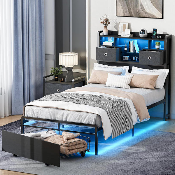 Linor Bed Frame with Drawer
