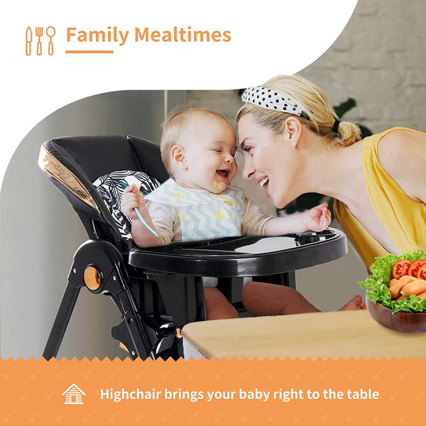 6 in 1 High Chairs for Babies and Toddlers,  Baby High Chair, Portable Baby Booster Seat with Wheels
