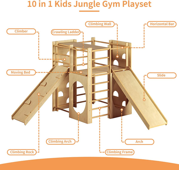 Linor Indoor Playground,Children Kids 2-8yrs (Wood)